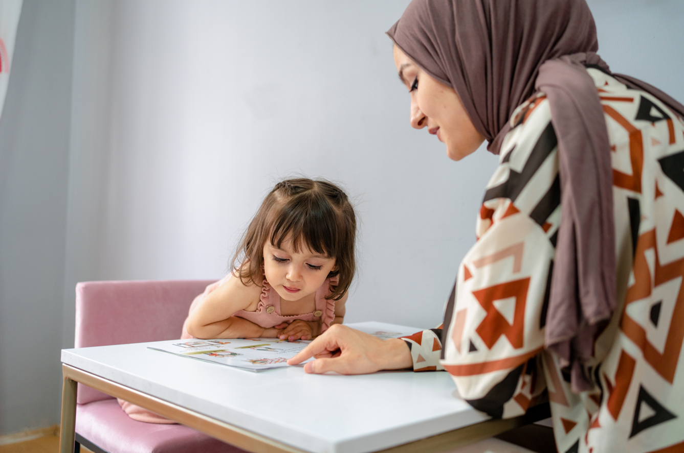 Open book representing literacy