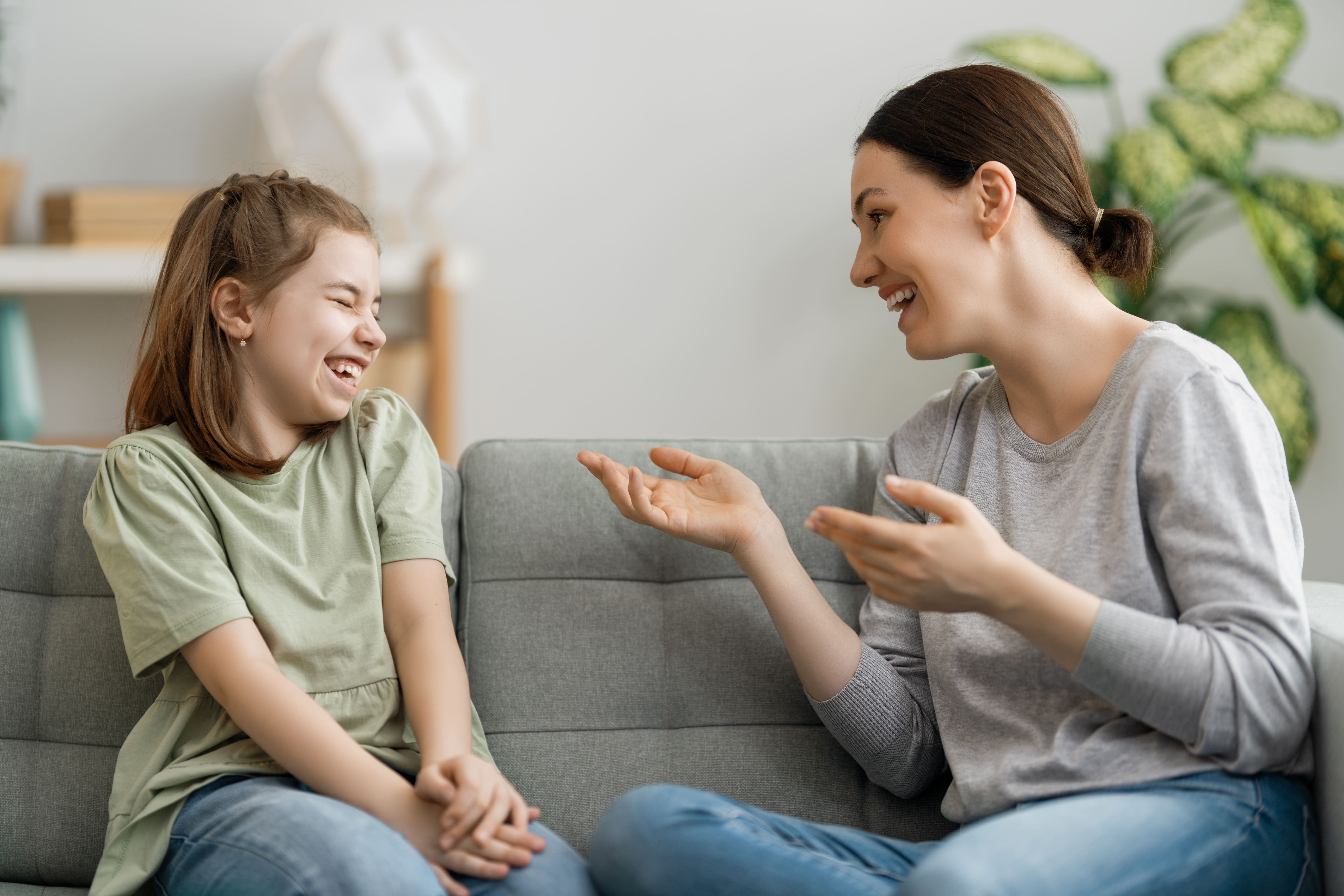 Person speaking clearly